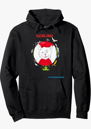 Hoodie mit Kater Tino