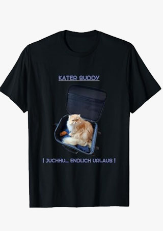 T-Shirt mit Kater Tino