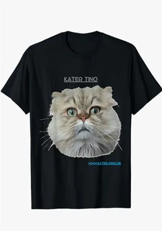 T-Shirt mit Kater Tino