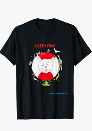 T-Shirt mit Kater Tino